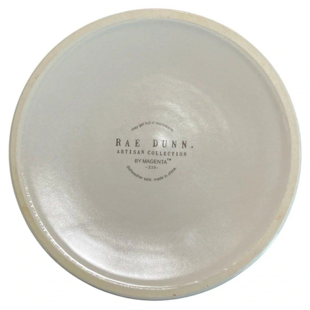 RAE DUNN Bowl Dog Cat Pet 6” PAWS OFF Bowl Water Food Dish Artisan Collection
